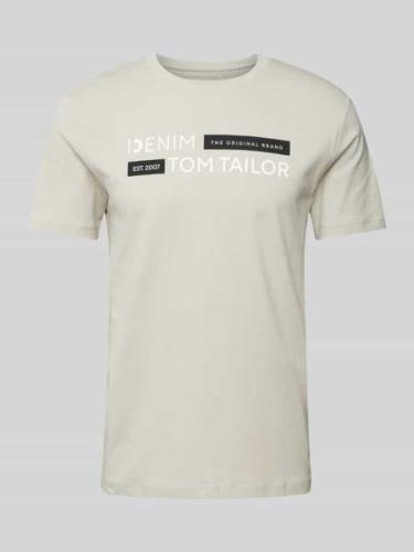 T-shirt met labelprint, model 'Type H'