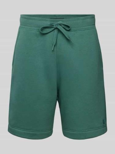 Sweatshorts met labelstitching