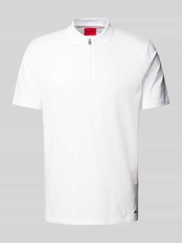 Regular fit poloshirt met labeldetail, model 'Dekok'