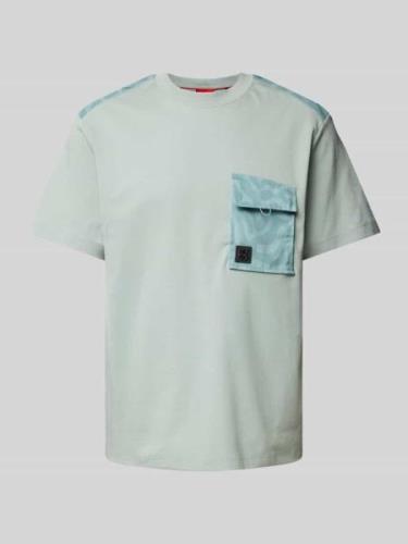 T-shirt met labelpatch, model 'Dabieno'