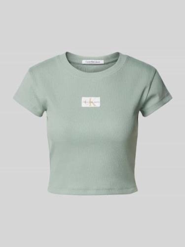 T-shirt met labelpatch