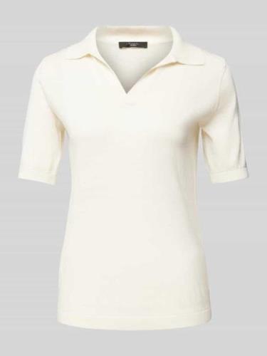 Gebreid shirt met V-hals, model 'RONCOLO'