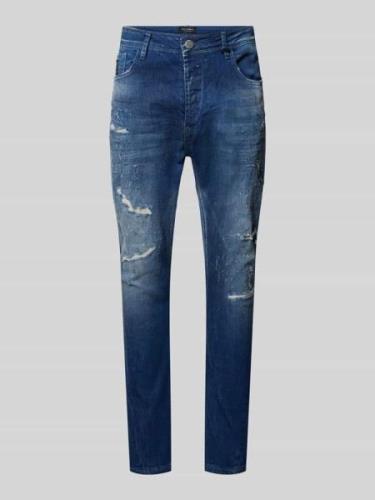 Tapered fit jeans in 5-pocketmodel, model 'Wenko'