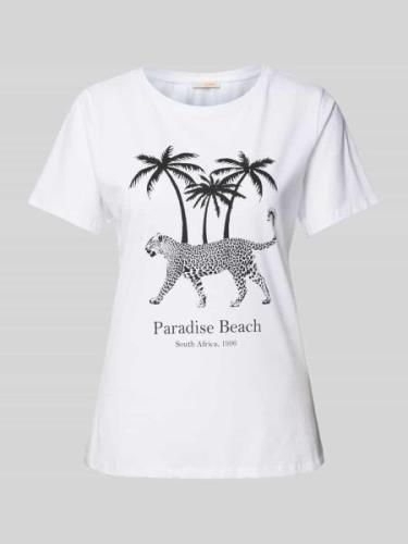 T-shirt met motiefprint