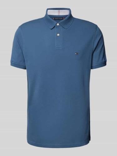 Regular fit poloshirt met logostitching