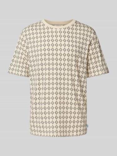 Regular fit T-shirt met motiefprint