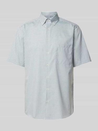 Comfort fit zakelijk overhemd met button-downkraag