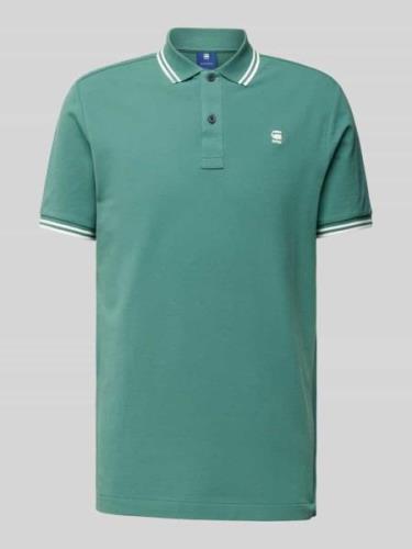 Slim fit poloshirt met verlengde achterkant, model 'Dunda'