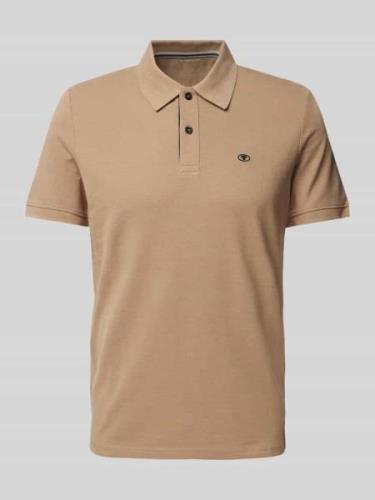 Poloshirt met labeldetail