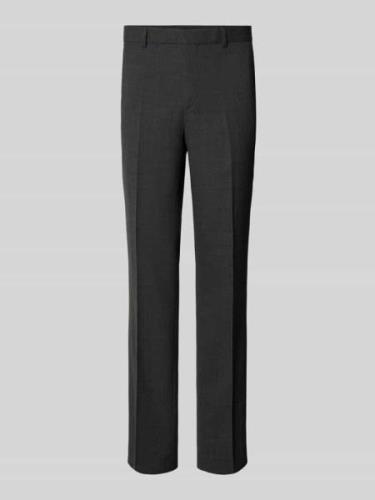 Slim fit pantalon met riemlussen, model 'Leon'