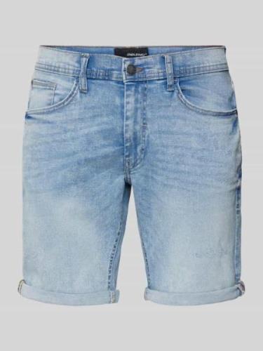 Korte regular fit jeans in 5-pocketmodel