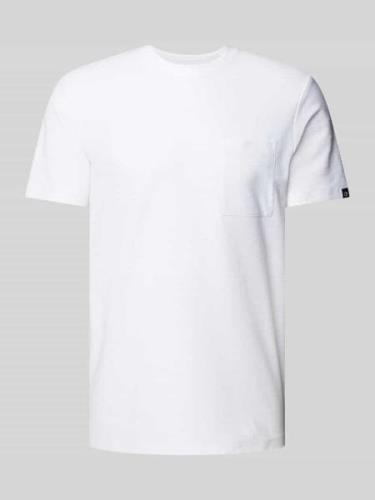 Basic fit T-shirt met borstzak
