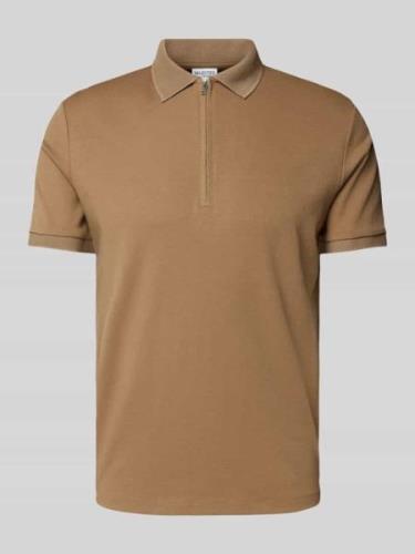 Regular fit poloshirt met ritssluiting, model 'FAVE'