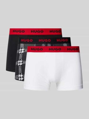 Boxershort met elastische band met logo in een set van 3 stuks