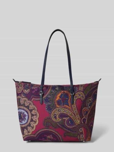 Tote bag met paisleymotief, model 'KEATON'