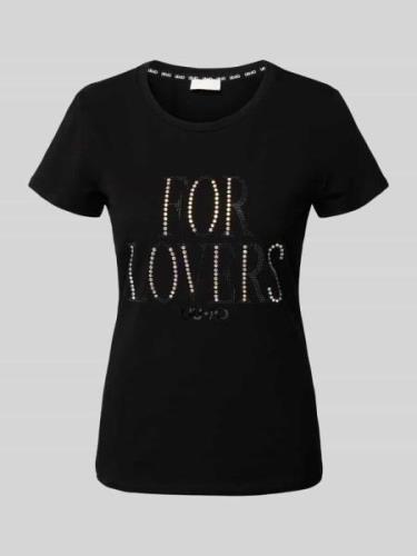 T-shirt met strass-steentjes