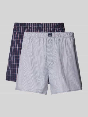 Boxershort met elastische band in een set van 2 stuks