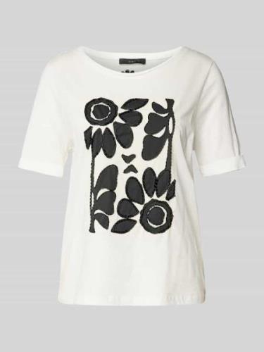 T-shirt met siersteentjes