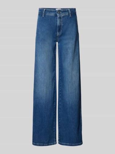 Wide leg jeans met steekzakken, model 'ALEK'