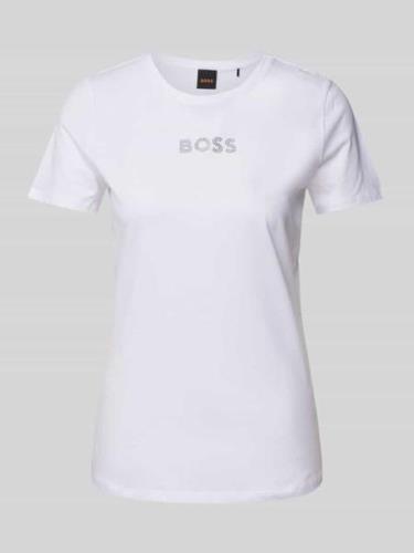 T-shirt met strass-steentjes, model 'Eloga'