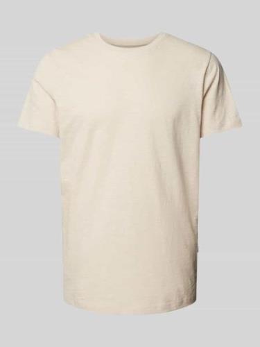 T-shirt met ronde hals, model 'ASPEN SLUB'