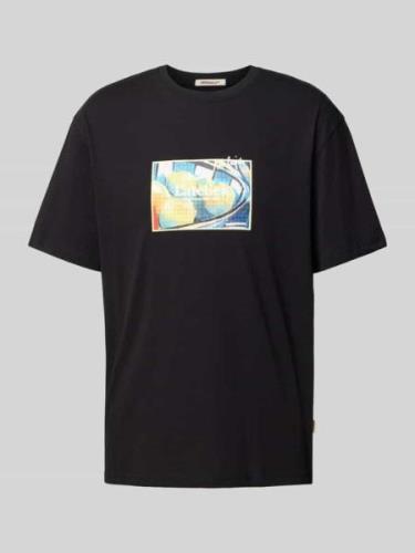 T-shirt met labelprint, model 'ORNOTO'