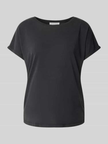 T-shirt met zijsplitten