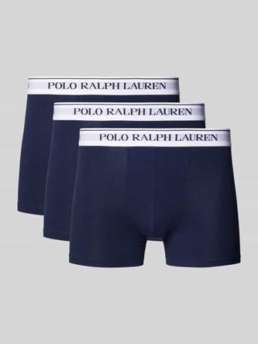 Boxershort met band met label in een set van 3 stuks