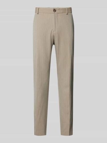 Slim fit pantalon met achterzakken, model 'PETER'