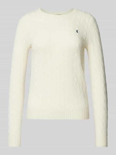 Pullover met kabelpatroon, model 'JULIANNA'