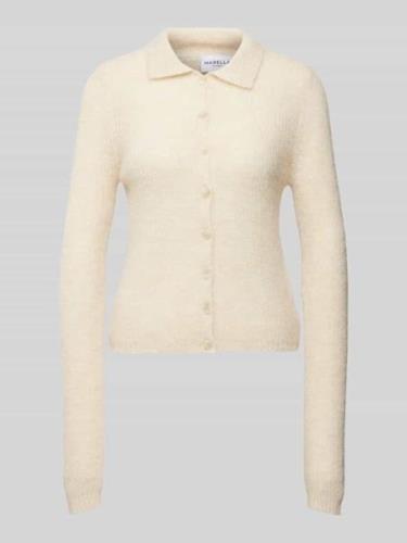 Gebreide cardigan met platte kraag, model 'BELLUNO'