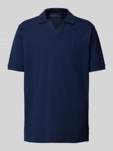 Classic fit poloshirt met logostitching