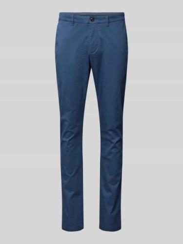 Slim fit chino met achterzakken