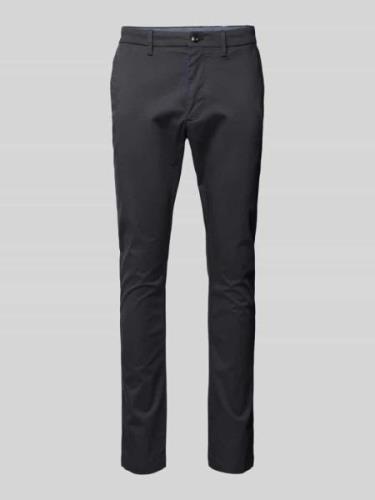 Slim fit chino met achterzakken