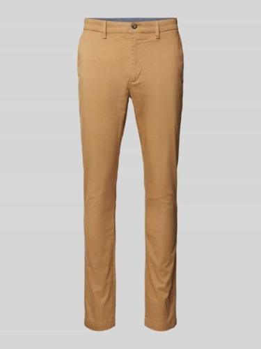 Slim fit chino met achterzakken