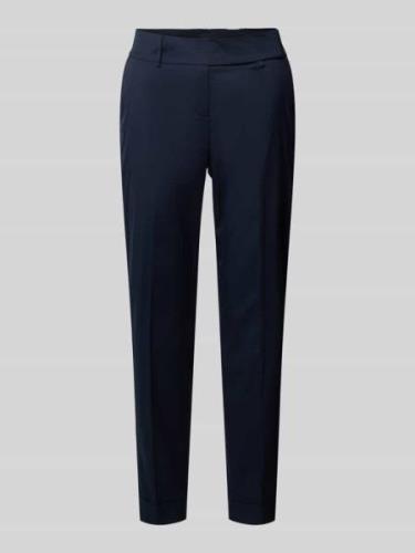 Slim fit stoffen broek met persplooien