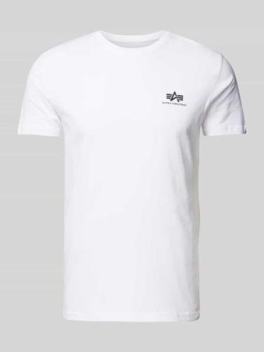 T-shirt met labelprint