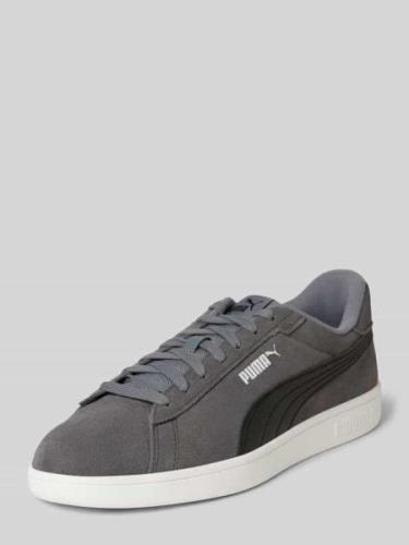 Leren sneakers met labeldetails, model 'Smash 3.0'