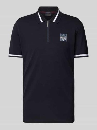 Regular fit poloshirt met motiefprint