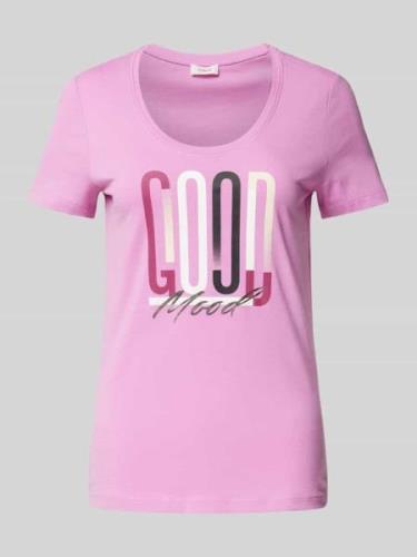 T-shirt met statementprint