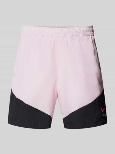 Sweatshorts met labelprint