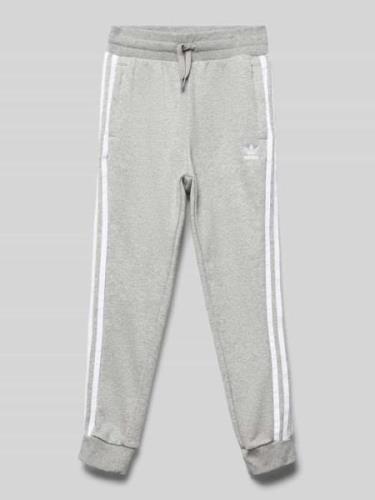 Regular fit sweatpants met labelstitching, model 'TREFOIL'