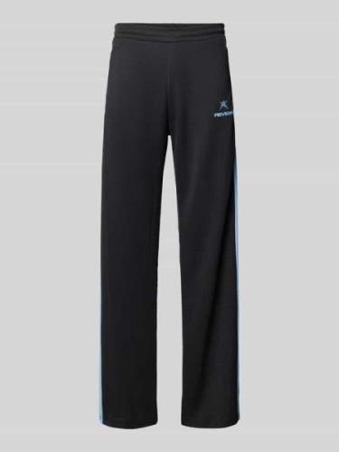 Regular fit sweatpants met drukknopen aan de zijkant