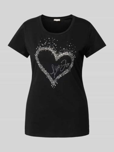 T-shirt met strass-steentjes