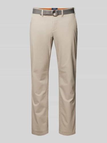 Slim fit chino met riem