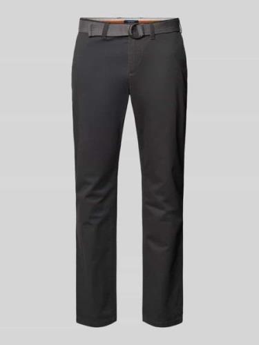 Slim fit chino met riem