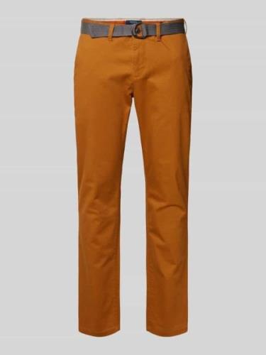 Slim fit chino met riem