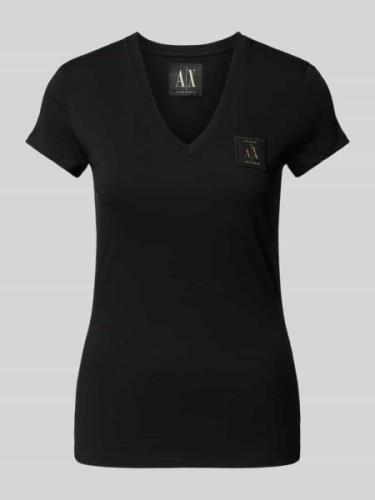 T-shirt met labelpatch