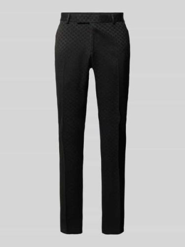 Slim fit pantalon met structuurmotief, model 'COSMOS'