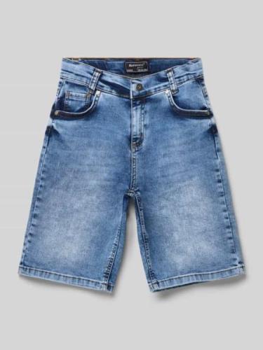 Korte regular fit jeans in 5-pocketmodel